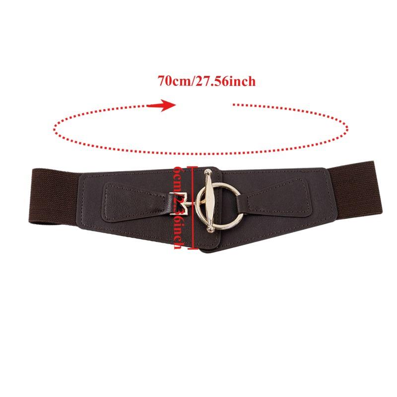 Trendy Elastic Women’s Belt for Coats and Dresses Stylish High-End Versatile Wide Belt for Dresses and Outerwear
