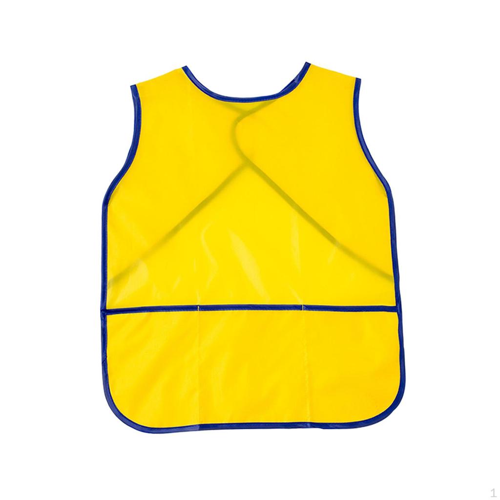 Smocks Artist Painting Aprons Sleeveless Art Supplies Waterproof with Pocket Bib for Cooking Baking