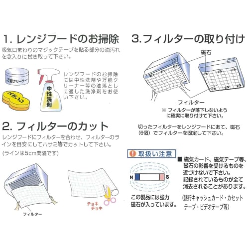 Shinkitakyushu Industry Range Hood Filter 9m Roll SF7815
