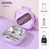 Korean Style 304 Stainless Steel Insulated Lunch Box for Men, Women, Students, and Office Workers