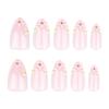 24pcs Press On Nail Short Almond False Nail With Flowers Designs Glossy Artificial Full Cover Stick On Nail for Women