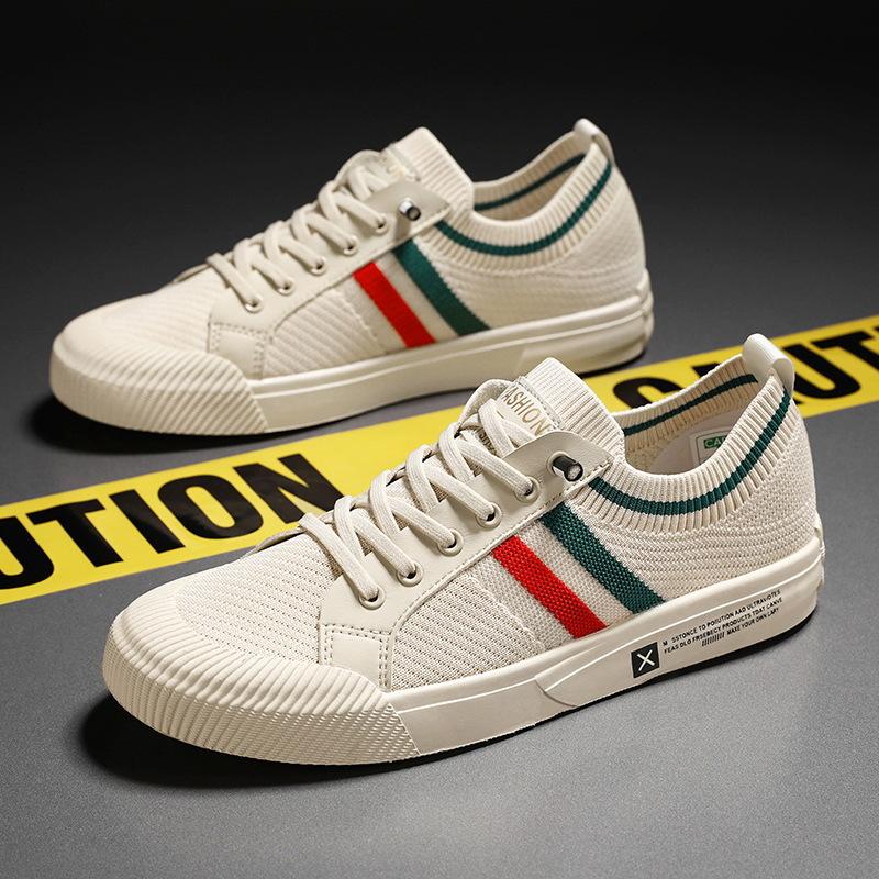 

Summer explosion fly-woven mesh breathable men s shoes mesh board shoes casual shoes teen students tide shoes 39 бежевый