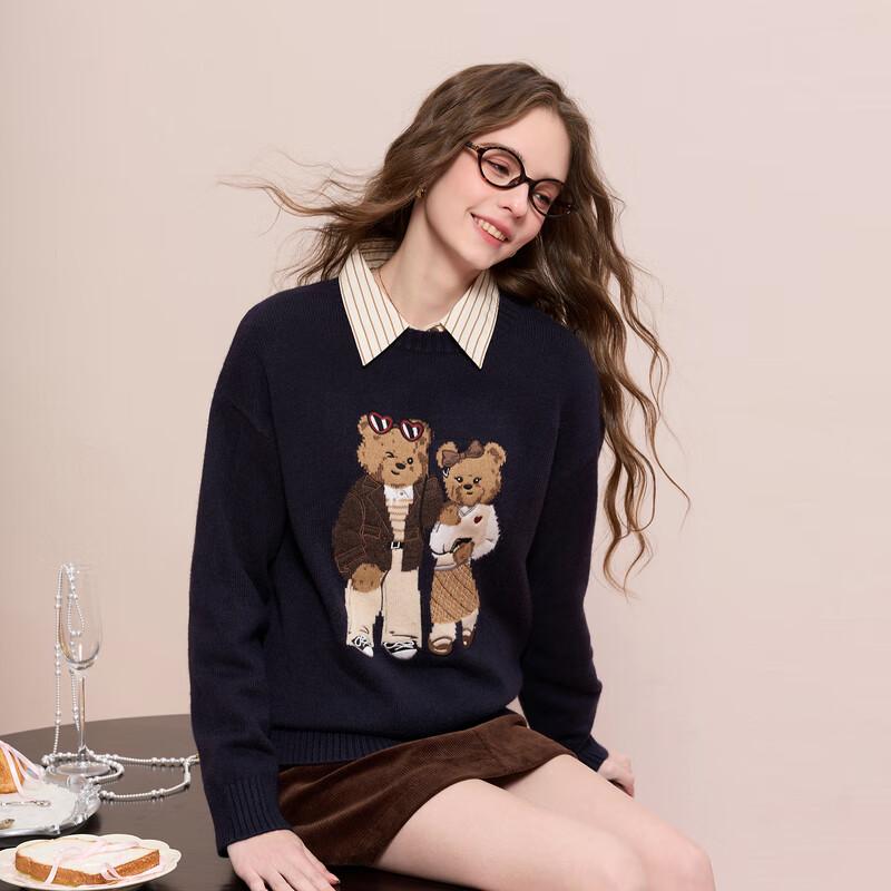 Sancai 2025 Winter Little Bear Knit Sweater