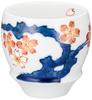 Arita Ware Sake Dyed Cherry Blossom Design Diameter X 6cm 100ml Microwave and Dishwasher Made In T826 "SAKE GLASS" Cup, (Round), Approx. 6.3cm Height,