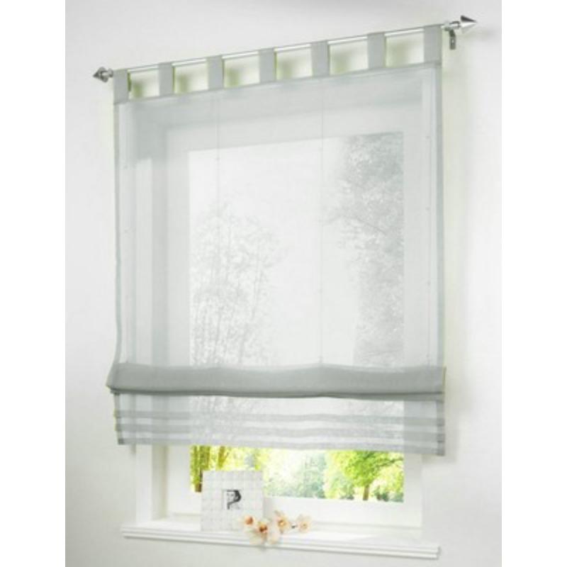 

Підвісна римська штора, підйомна штора, кухонна, для кабінету, балконна, плаваюча штора, екранна штора для вікна, штора Ht-006B 100cm * 155cm height світло-сірого кольору