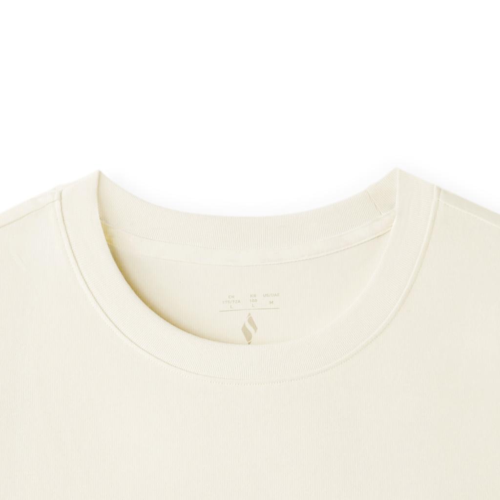 Skechers Fashion Series Knitted Breathable Round Neck Pullover Short Sleeve T-Shirt Unisex Tops L226U105-0074