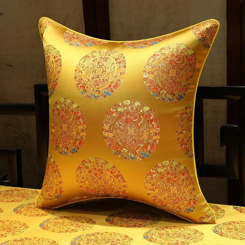 35x50cm/45x45cm Jacquard Plant Bamboo Cushion Cover Chinese Light Luxury Tassels Pillow Covers Decorative Green Black Home Decor