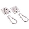 2 Sets U-förmige Haken Edelstahl Schwerlast Mehrzweck Hängemattenhaken