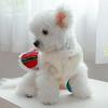 Christmas Poinsettia Flower Dog Costume Christmas Costumes Festival Skirts