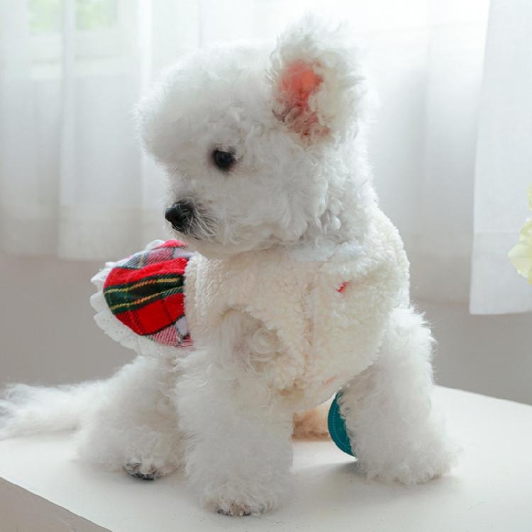 Christmas Poinsettia Flower Dog Costume Christmas Costumes Festival Skirts