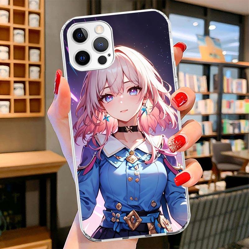 Honkai Star Rail March 7TH Cover Phone Case For iPhone 16 17 Air 15 14 Pro Max 16E Phone Case 13 Mini 12 11 7 SE 8 Print Pattern