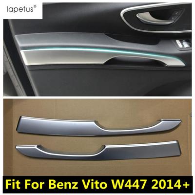 Bandă Maner Cădiță Cotieră Ușă Față / Ornament Capac Șurub Ușă Pentru Mercedes-Benz Vito W447 2014 - 2025 Accesorii Interioare Mate