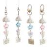Artistic Kite and Wind Bell Camera Keychain Musical Mobile Chain Resin Craft Ornament For Phone Keys Accessories