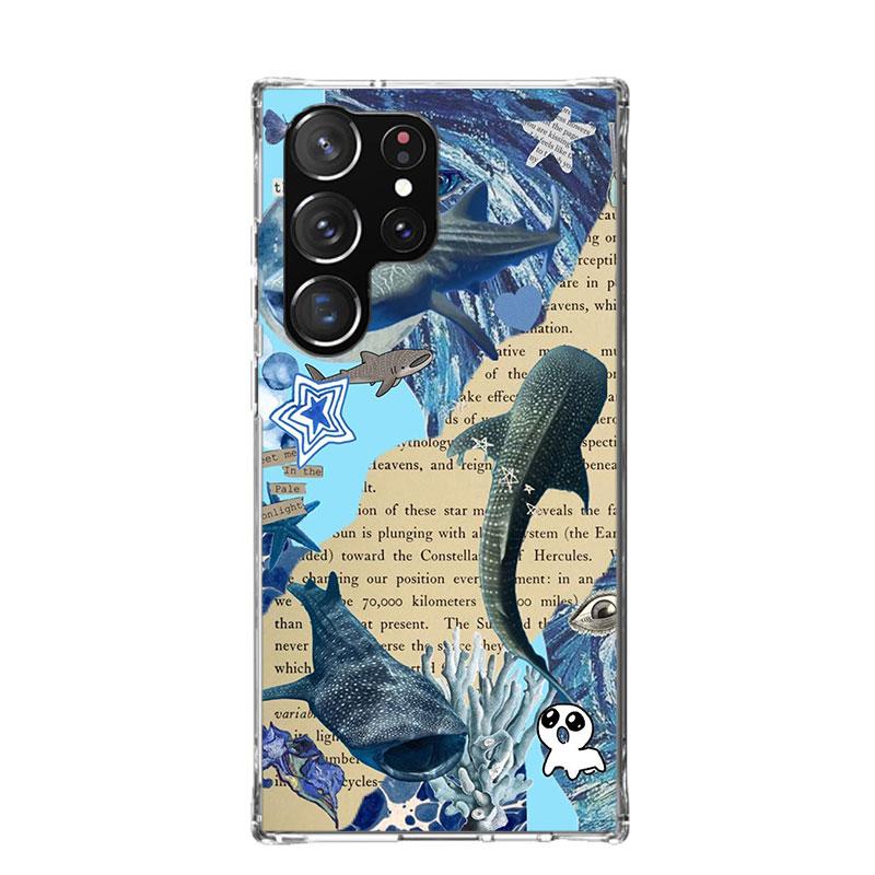 Ocean Whale Shark Phone Case For Samsung Galaxy S26 S25 Edge S24 S23 FE S22 Ultra S21 Plus S20 + Fundas Cover Coque Galaxy S25 S