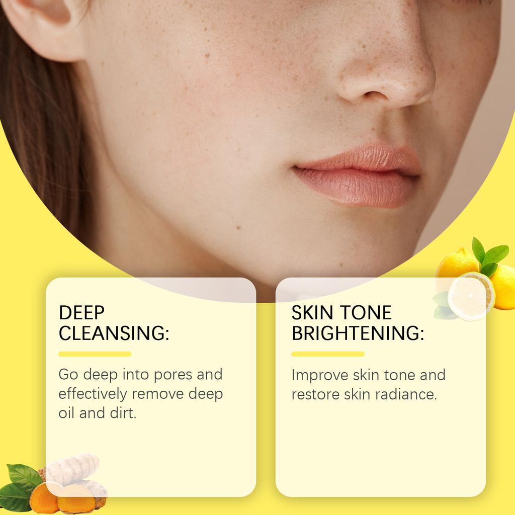 Turmeric Cleansing Exfoliation of Dead Light Beige Pad,Gentle Cleansing,Brighten Light Beige Care,Containing Turmeric,Kojic Acid and Chamomile Extract