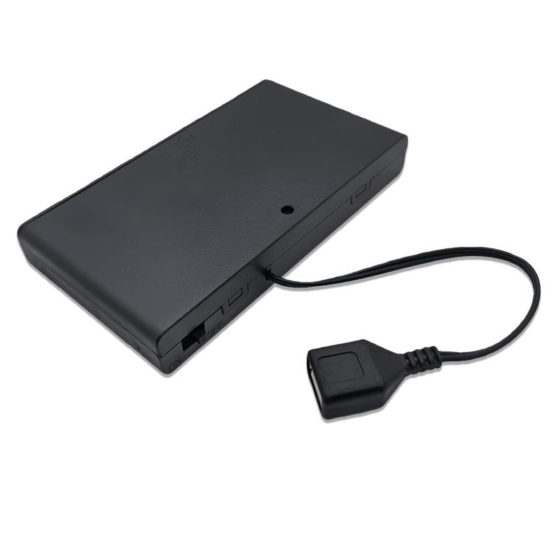 1Pcs Usb Mini Power Supply Battery Box With Cover And Switch 8 X Aa Usb Battery Box For 12V Led Strip Lights