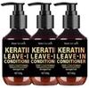 Keratin Leave-In Conditioner with Biotin & Collagen - Repairs Damaged Hair for Deep Moisture, Softness & Shine, Hair Treatment Less