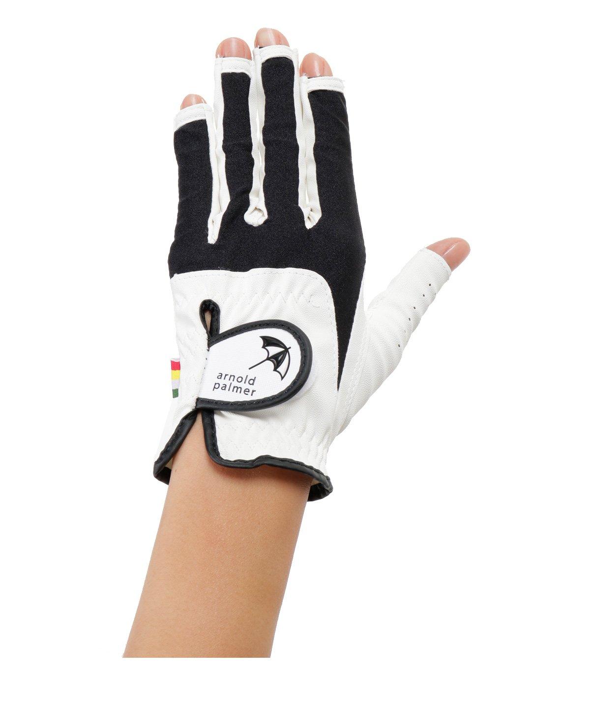 

Golf Glove for Left Hand Glove Nail [Arnold Palmer] Women s APG-03H BK/WH