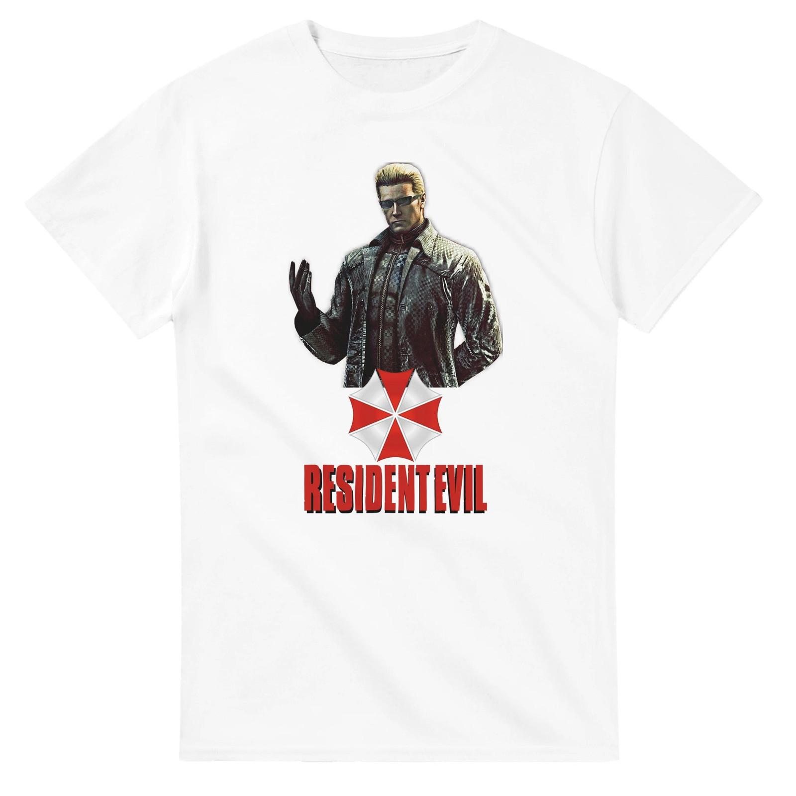 Wesker Resident Evil Tee Heavyweight Unisex Crewneck T-Shirt Mens Womens Tees Top | Gildan® 5000 S