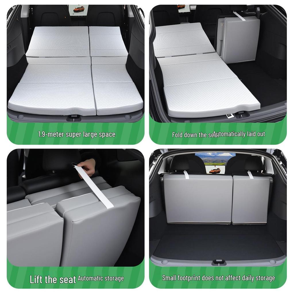 Tesla Model Y Memory Foam Camping Mattress - Folding, No Inflation Needed