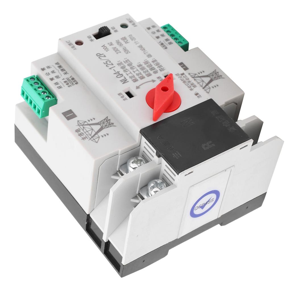 Automatic Transfer Switch Din Rail Mounted 2P Power Uninterruptible Distribution Control 230V