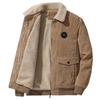 Autumn and Winter Lamb Wool Jacket Jacket Men's Loose Fleece Thickened Casual Lapel Jacket Men's