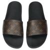 Louis Vuitton Waterfront Slide Slippers Men's Black Brown 1A3PSB