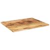 Vidaxl Blat Do Stolika, 90X80X2,5 Cm, Prostokątny, Surowe Drewno Mango