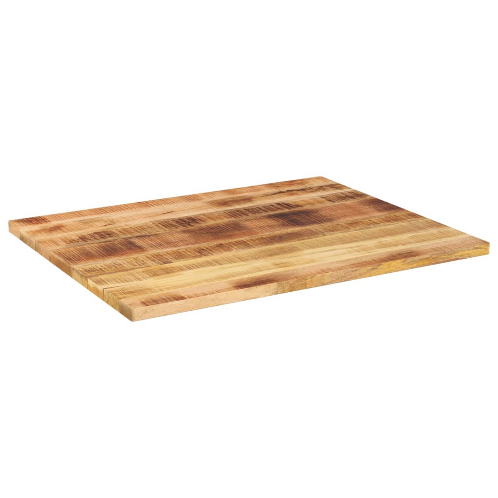 Vidaxl Blat Do Stolika, 90X80X2,5 Cm, Prostokątny, Surowe Drewno Mango