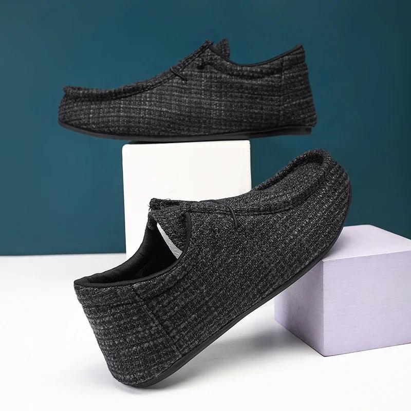 YRZL Sommar Herr Canvas Båtskor Mockasiner Casual Loafers Herr Slip-on Grön Lättviktig Andningsbar Bekväm Körsko