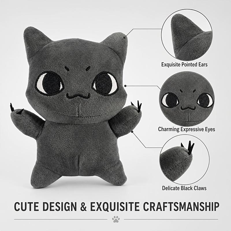 Miniso Cartoon Forest Cat 99 Nights Plush Toy Soft Cute Cat Plush Animal Plush Doll Companion Toy Game Anime Doll Plush Toy