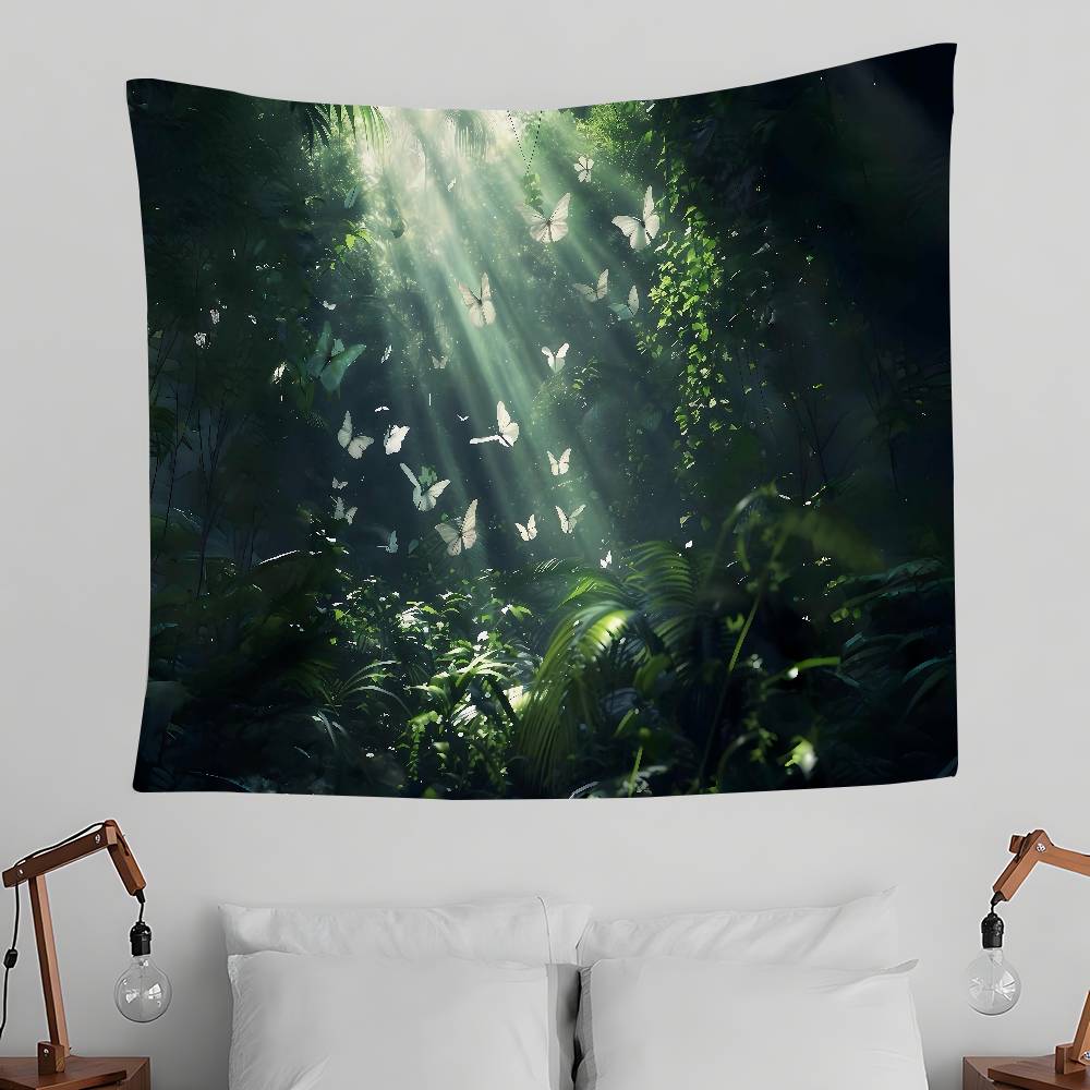 Beautiful Natural Scenery Tapestry Wall Hanging Tapestry Art Deco Blanket Curtain Hanging At Home Bedroom Living Room Decor