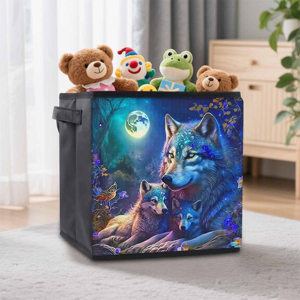 Full Moon Night 5D Diamond Painting Storage Basket Full Round Drill Mosaic Diamond Embroidery Cross Stitch Kits Home Decor Home Decor