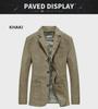 Cross-Border Special Edition Men's Cotton Casual Suit Jacket, Large Size (Spring/Autumn) 817