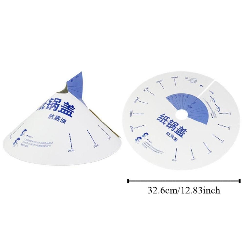 10pcs Round Paper Microwave Splatter Cover Anti-overflow Disposable Pot Lid  Travel