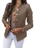 European & American Slim Fit Long Sleeve Buttoned Short Jacket (2025 Style)