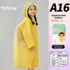 PEVA Children Rain Poncho Disposable Student Rainwear Cute Rain Coat Jacket  Outdoor Use