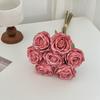 7 Bündel künstliche Rosen, Retro-Rosen mit Stielen für Tischvase, Braut-, Hochzeits- und Heimdekoration