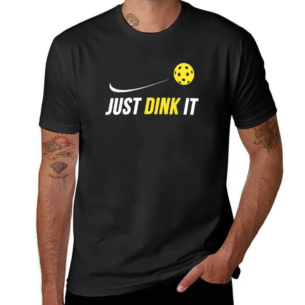 Just Dink It Funny Pickleball T-Shirt Summer Clothes Vintage Basketball Graphic Tees T Shirts for Men