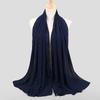 Hot Malaysian Indonesian Pearl Chiffon Stone Edge Turban Spring and Summer Long Women's Hijab Scarf 70x180cm