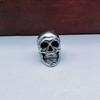 Handmade Sculpture Brass Bead Charms DIY Jewelry Accessories Skull Head Retro Pendant Bracelet Lanyard Pendant EDC Outdoor Tool