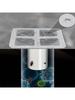 1/10/20PCS Disposable Floor Drain Stickers, Gray Grid Floor Drain Stickers, Toilet And Bathroom Drai
