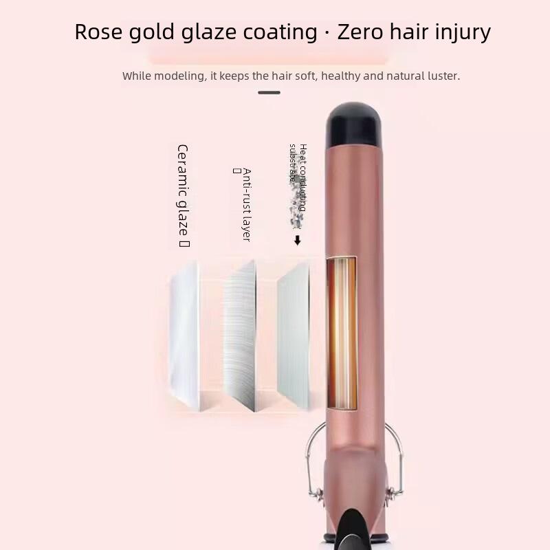 Kompaktowa elektryczna lokówka do małych, cienkich loków - Kompatybilna ze standardami UE, Wielkiej Brytanii i USA