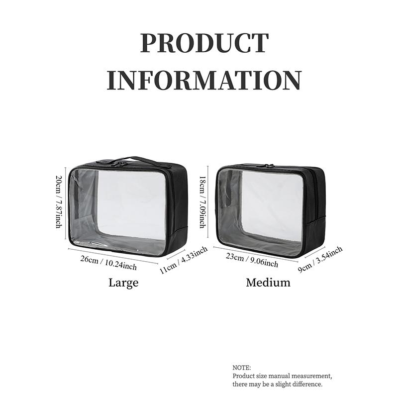 

Новая ПВХ прозрачная косметичка женская портативная большая емкость для мытья в ванной фитнеса плавания дорожная косметичка M