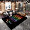 Coca Cola Rainbow Custom Name Carpet Rug For Living Room Bedroom Home Sofa Decoration Kids Play Nonslip Floor Mat