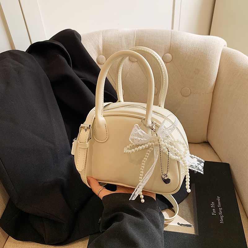 Korean portable bowling bag women's new trendy fashion shell bag niche versatile crossbody bag