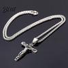 Women Necklace Jesus Pendant Men Cuban Chain Retro Stylish Religious