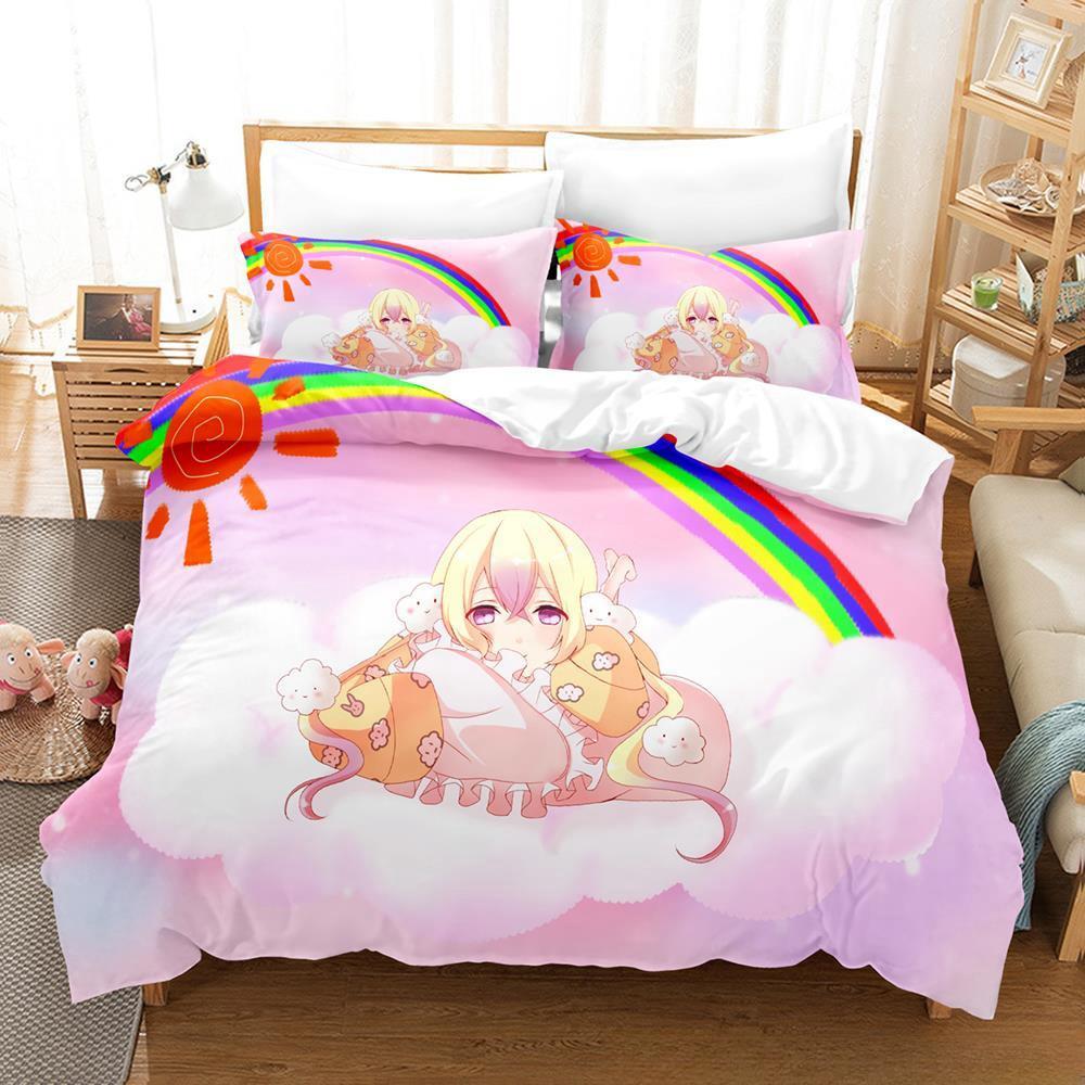 New Anime Magical Girl Raising Project Bedding Set Single Twin Full Queen King Size Bed Set Adult Kid Bedroom Duvet Cover Sets