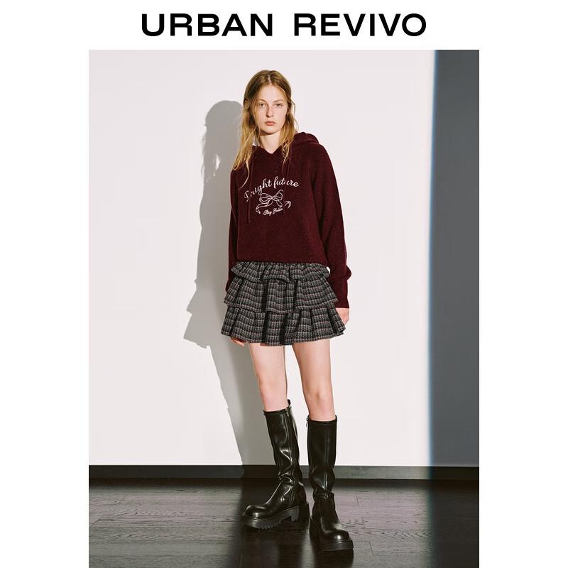 UR Women s Retro Plaid Tiered Mini Skirt XL