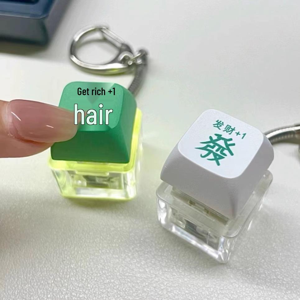 

Специальный выпуск для новичков: 2025 Светящийся в темноте Разбогатей Брелок-кнопка, Средство для снятия стресса